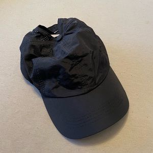 Black Ponytail Baseball Cap
